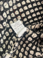 Black & white knitted tunic
