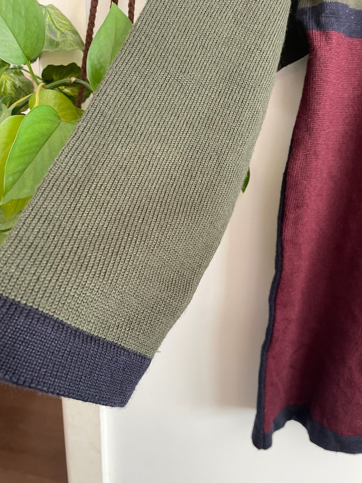 Colour Block Vintage 90s Knit Jumper