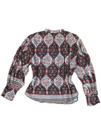 Floral patterned Long Sleeve Hippie Top