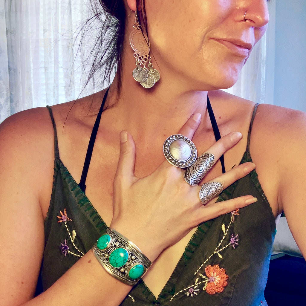 Turkish adjustable chunky ring