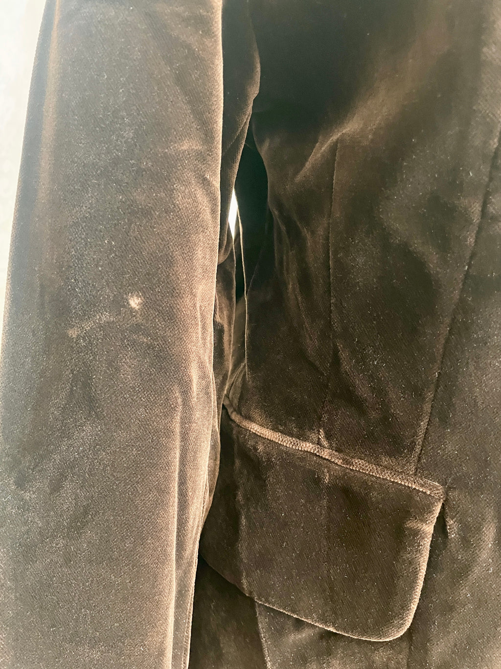 Vintage 90s N&B Classic Brown Velvet Blazer (Made in Spain) - Size AU 12