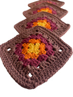 Crochet Coasters Set of 4 Retro