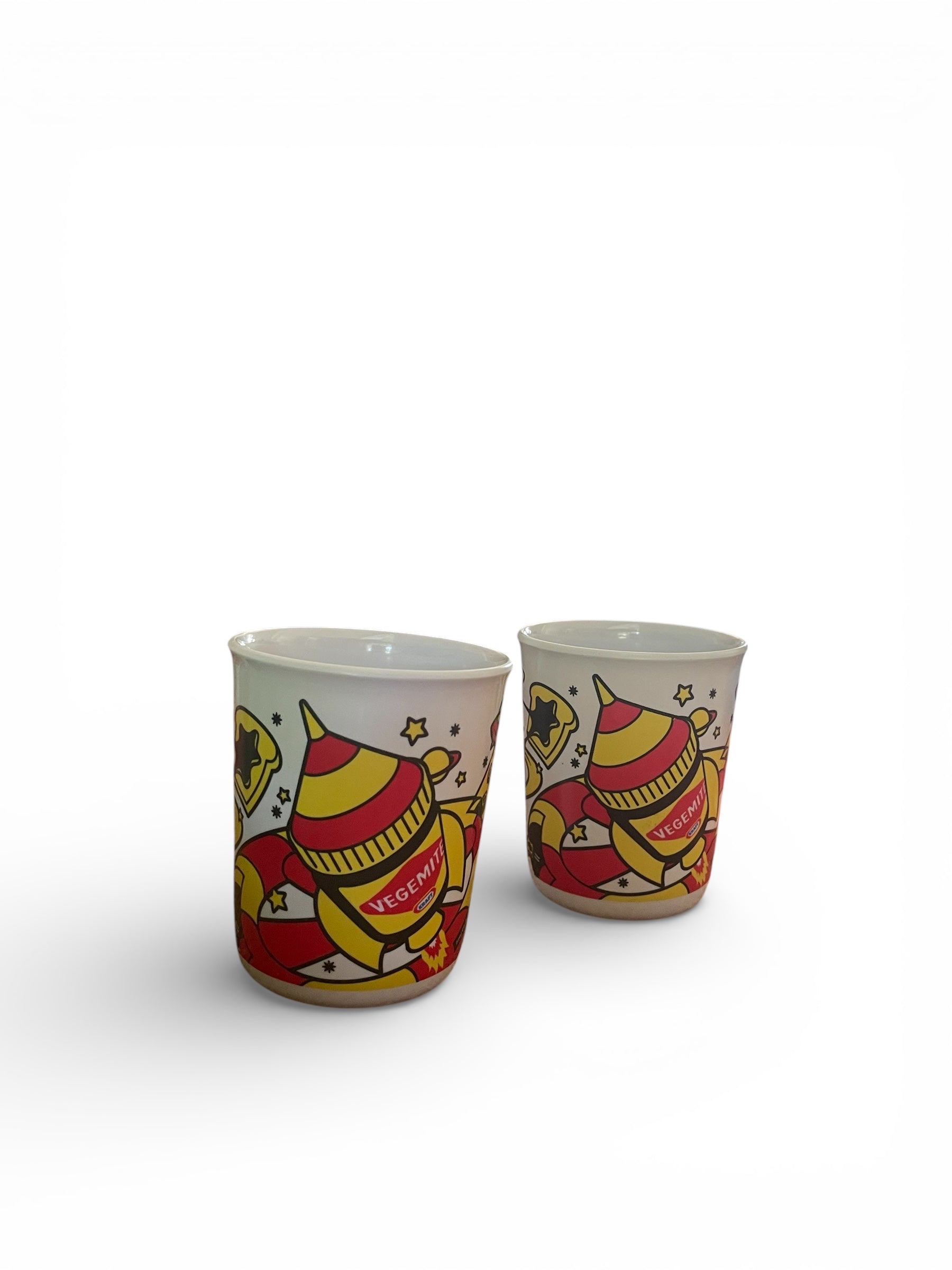 Vegemite Limited Edition Placemat Set with 2 Melamine Mugs c.2001