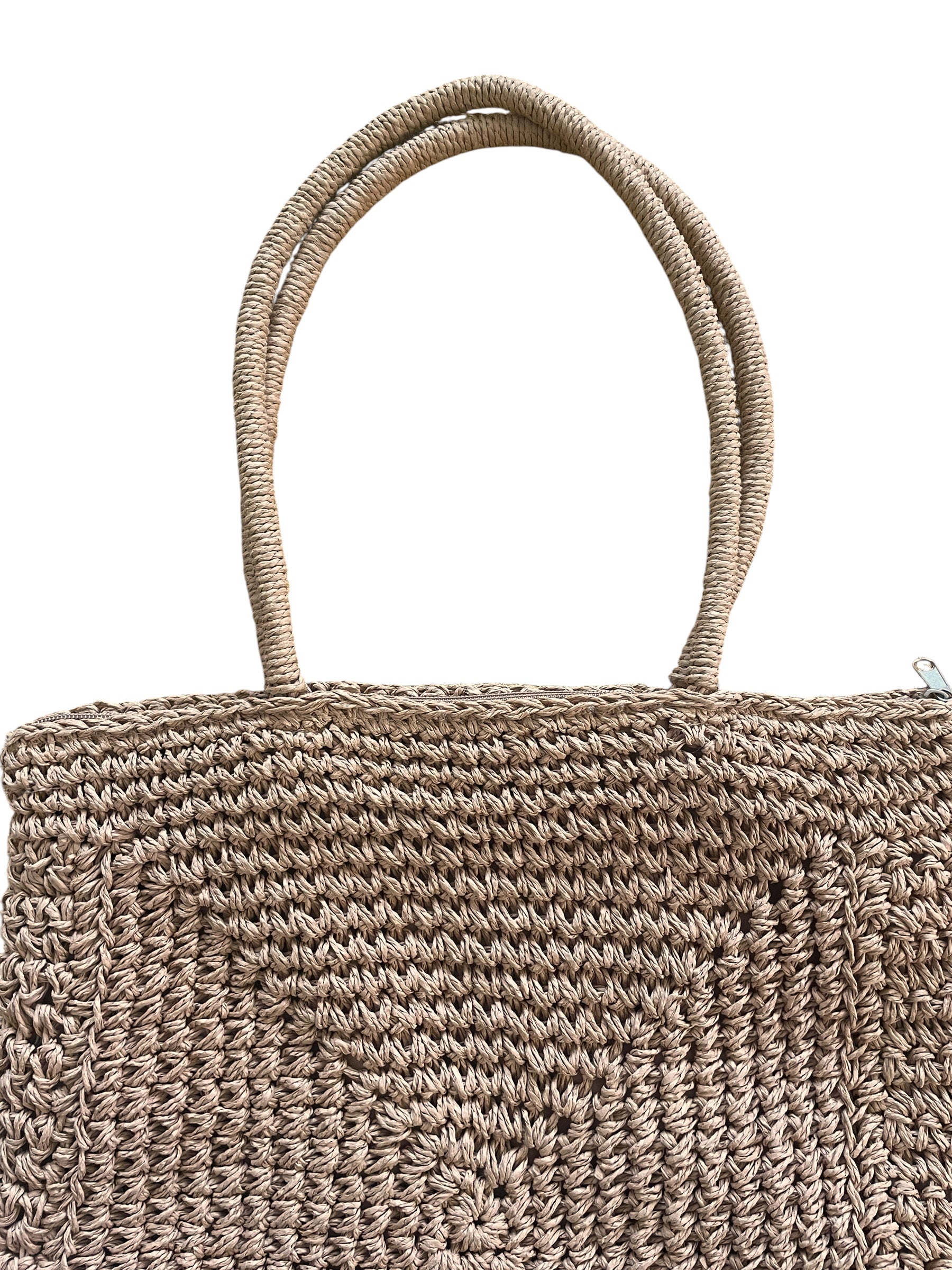 Woven Paper Tote Bag