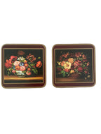 Vintage Pimpernel “Flemish Flowers” SQUARE Drink Coasters