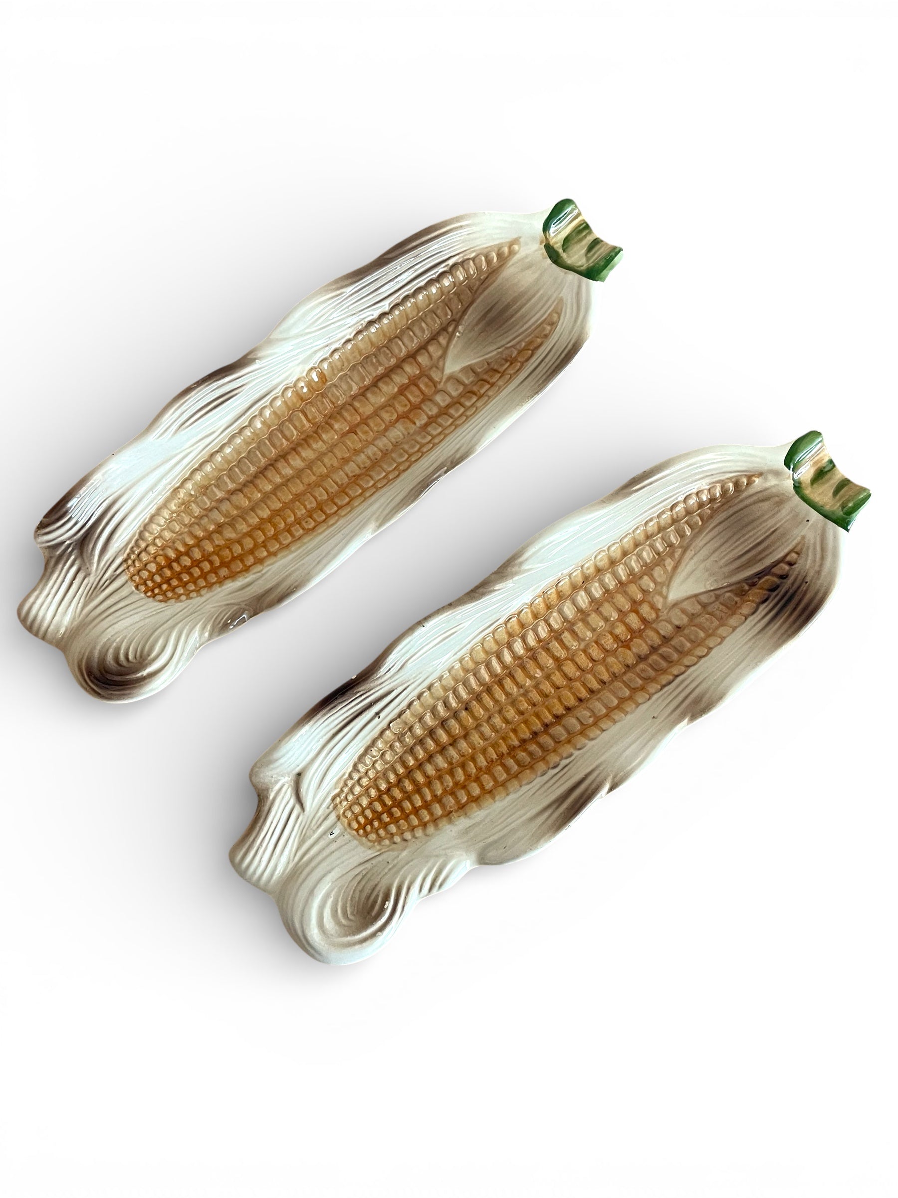 Vintage Ceramic Corn Cob Holders. Set of 2