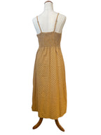 Preloved - Mustard polka dot dress - Sz M