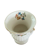 Small Floral and Butteryfly motif Urn shaped vase