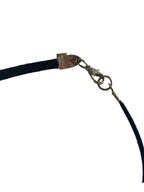 Psychedelic Acrylic Pendant Necklace on Suede Cord