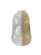 Mini porcelain creamer with dainty purple & pink floral design