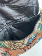Vintage Style Tapestry Handbag with Adjustable Strap