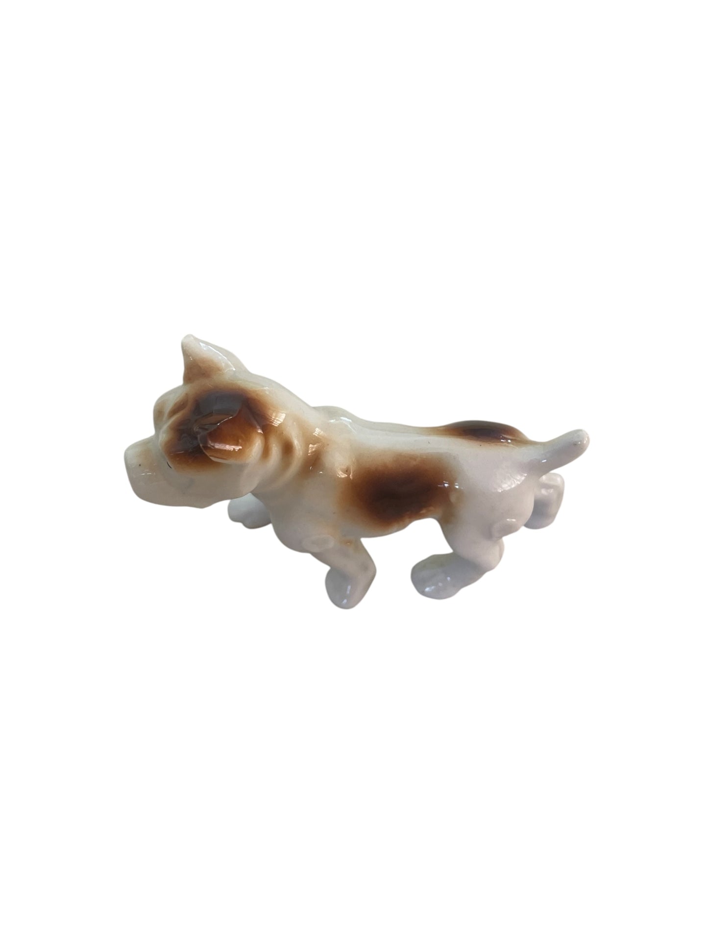 Vintage Porcelain Bulldog Kitsch Miniature figurine