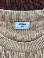 Loose fit retro colour sweater