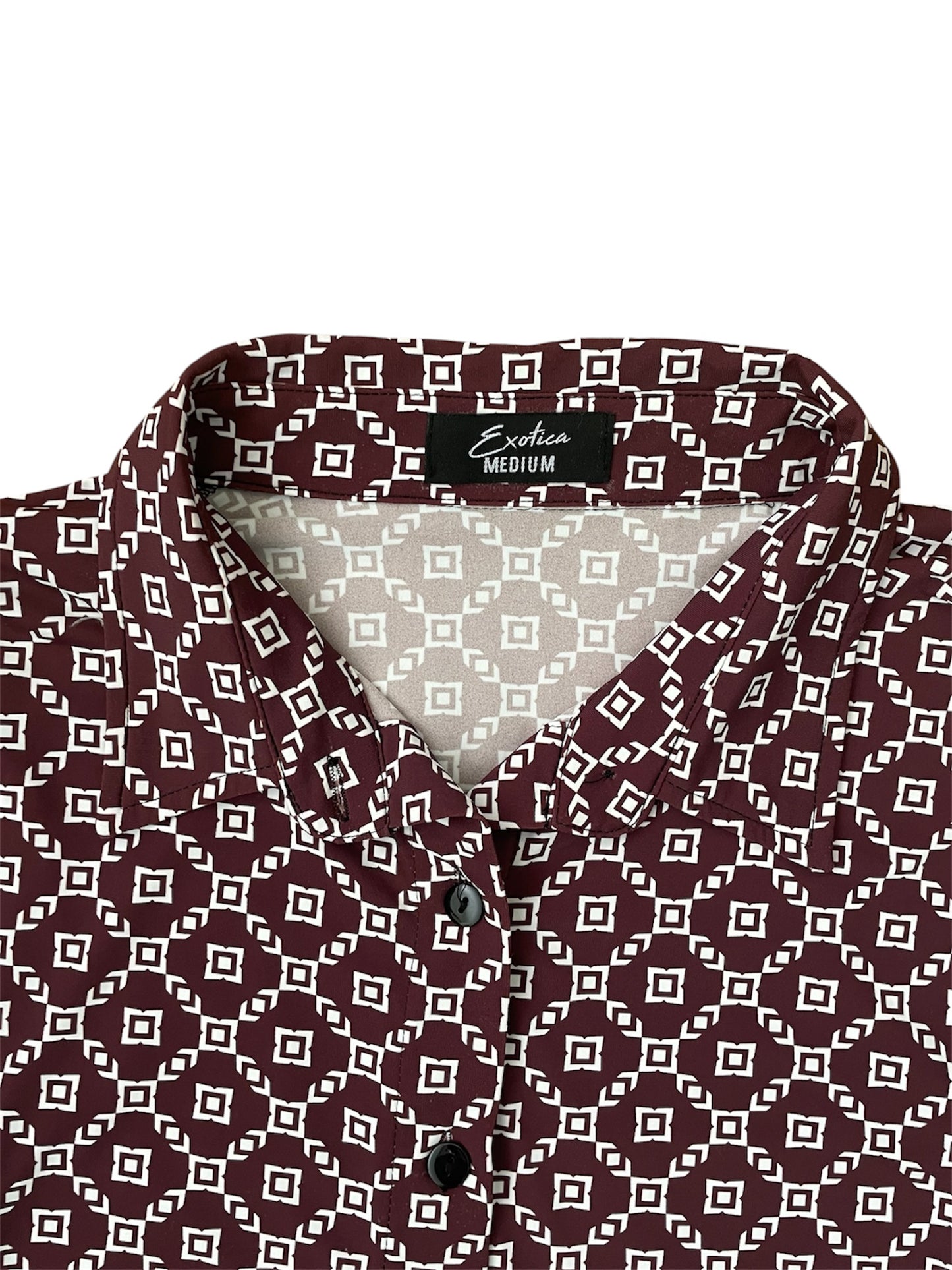 Retro Geometric Pattern Long Sleeve Shirt