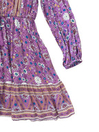 Boho Long Sleeve Mini Dress
