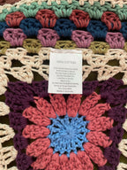 Mojo Moon Crochet Retro Cotton Cardigan Multicolour