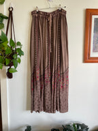 Indian Embroidered & Patch Maxi Skirt