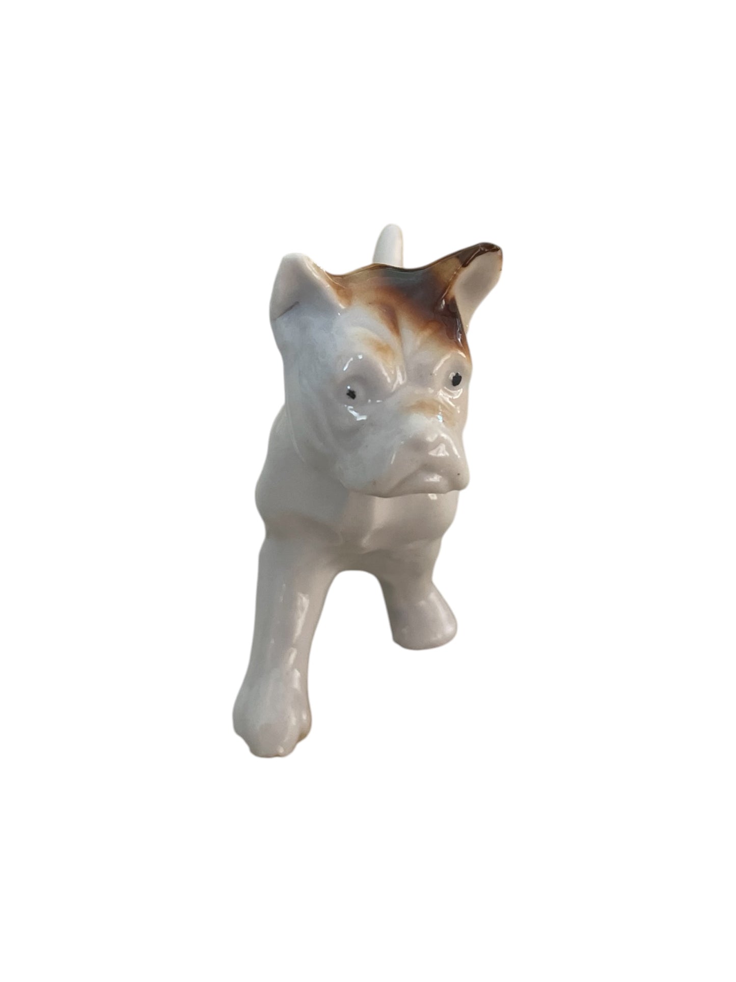 Vintage Porcelain Bulldog Kitsch Miniature figurine