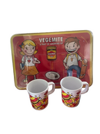 Vegemite Limited Edition Placemat Set with 2 Melamine Mugs c.2001