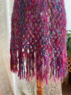 Recycled silk crochet sleeveless mesh dress/top