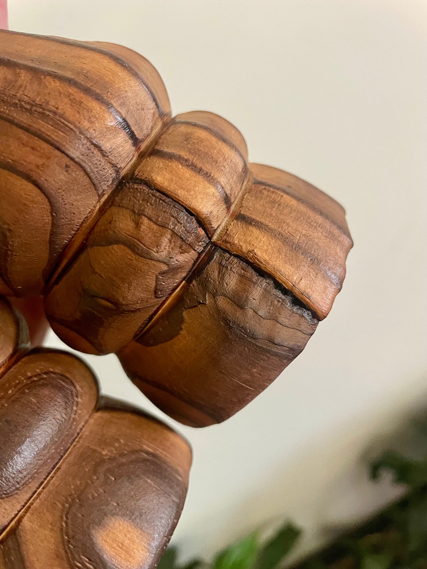 MCM Hand turned Wood Candlestick Holders S2
