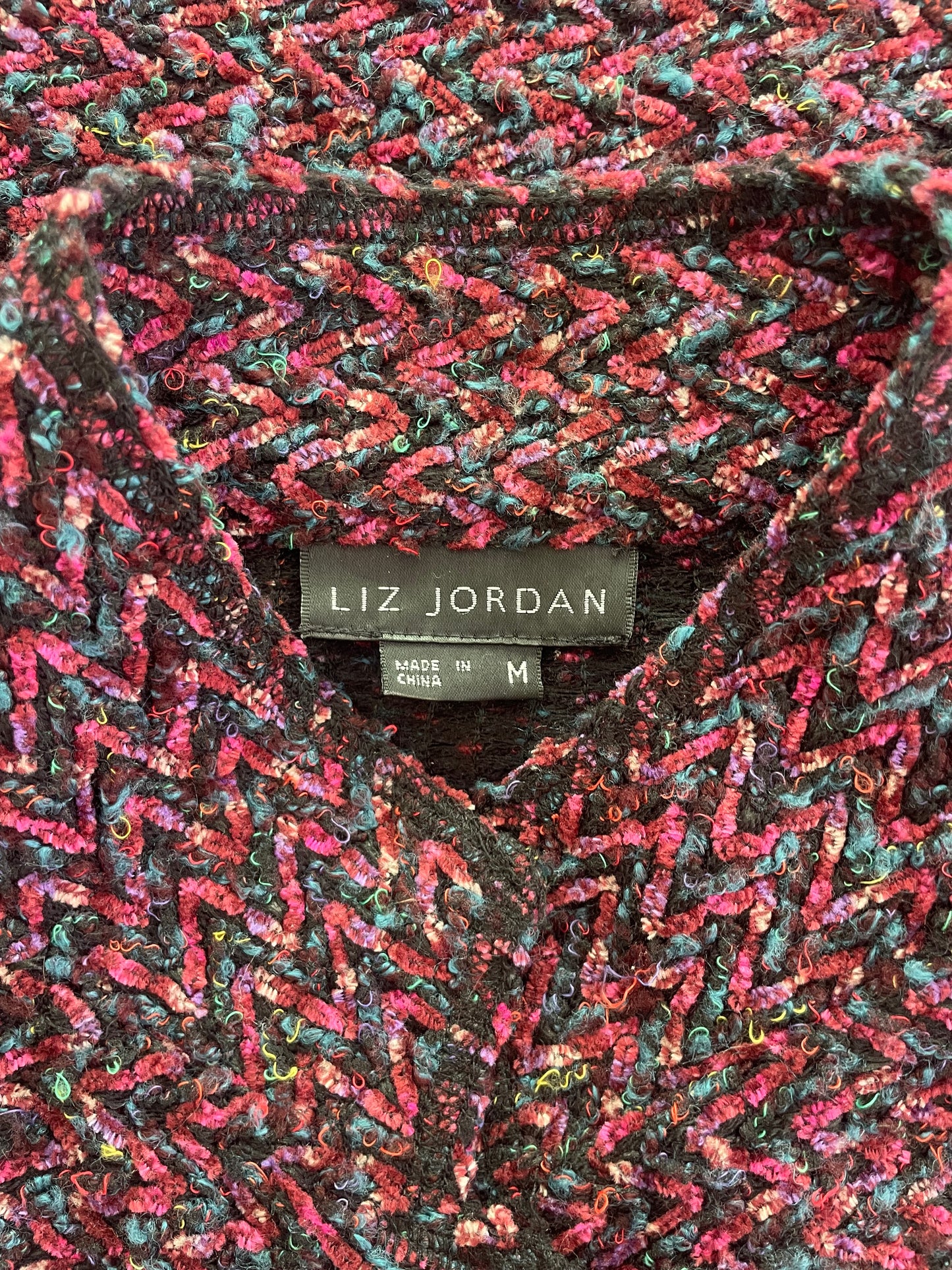 Purple Tone Chevron Tweed Blazer