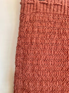 Ghanda Brown Knitted Pencil Skirt