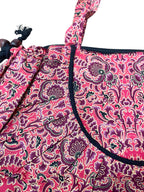 Cotton Print Shell Hobo Bag