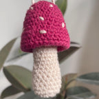 Crochet Mushroom Stash Necklace