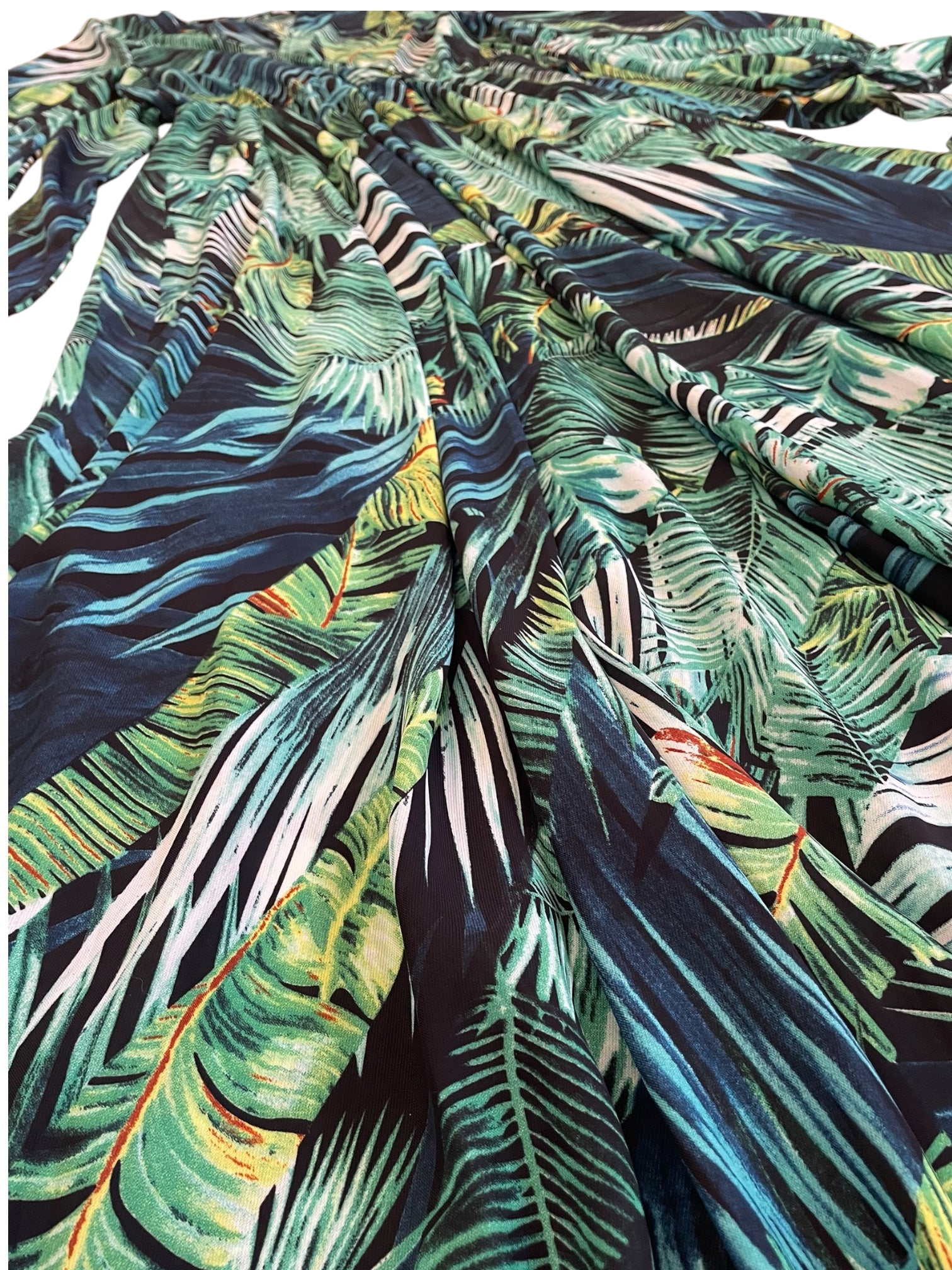 Tropical Long Sleeved Maxi Dress XL