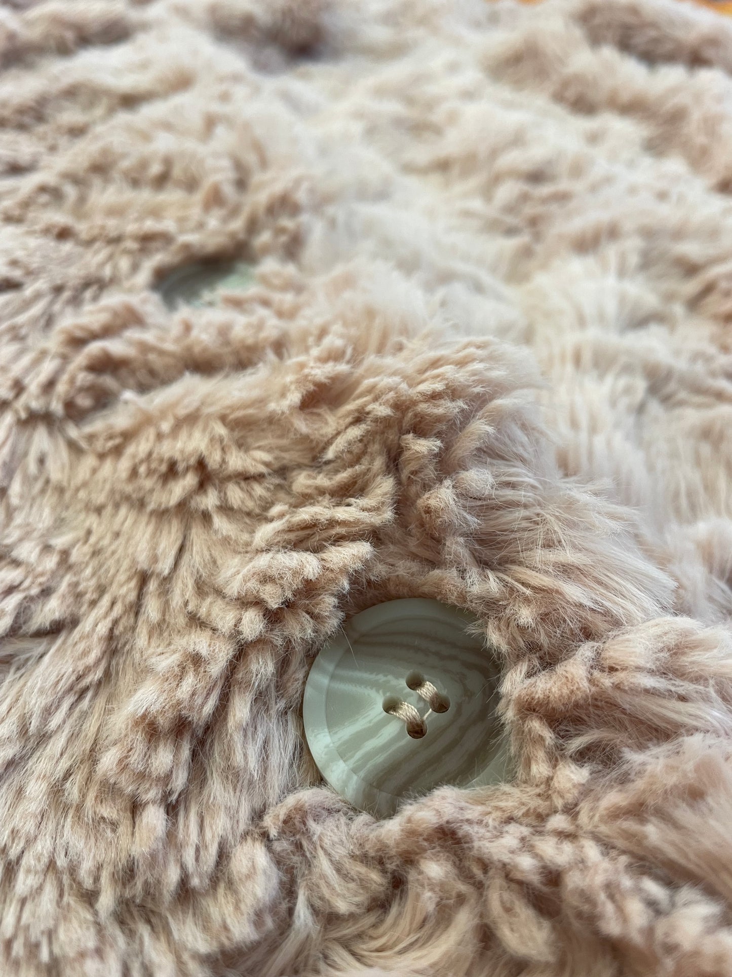 Dusty Pink Faux Fur Jacket Sz 10