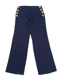 Navy Blue Button Up Trousers