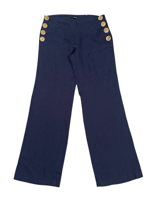 Navy Blue Button Up Trousers