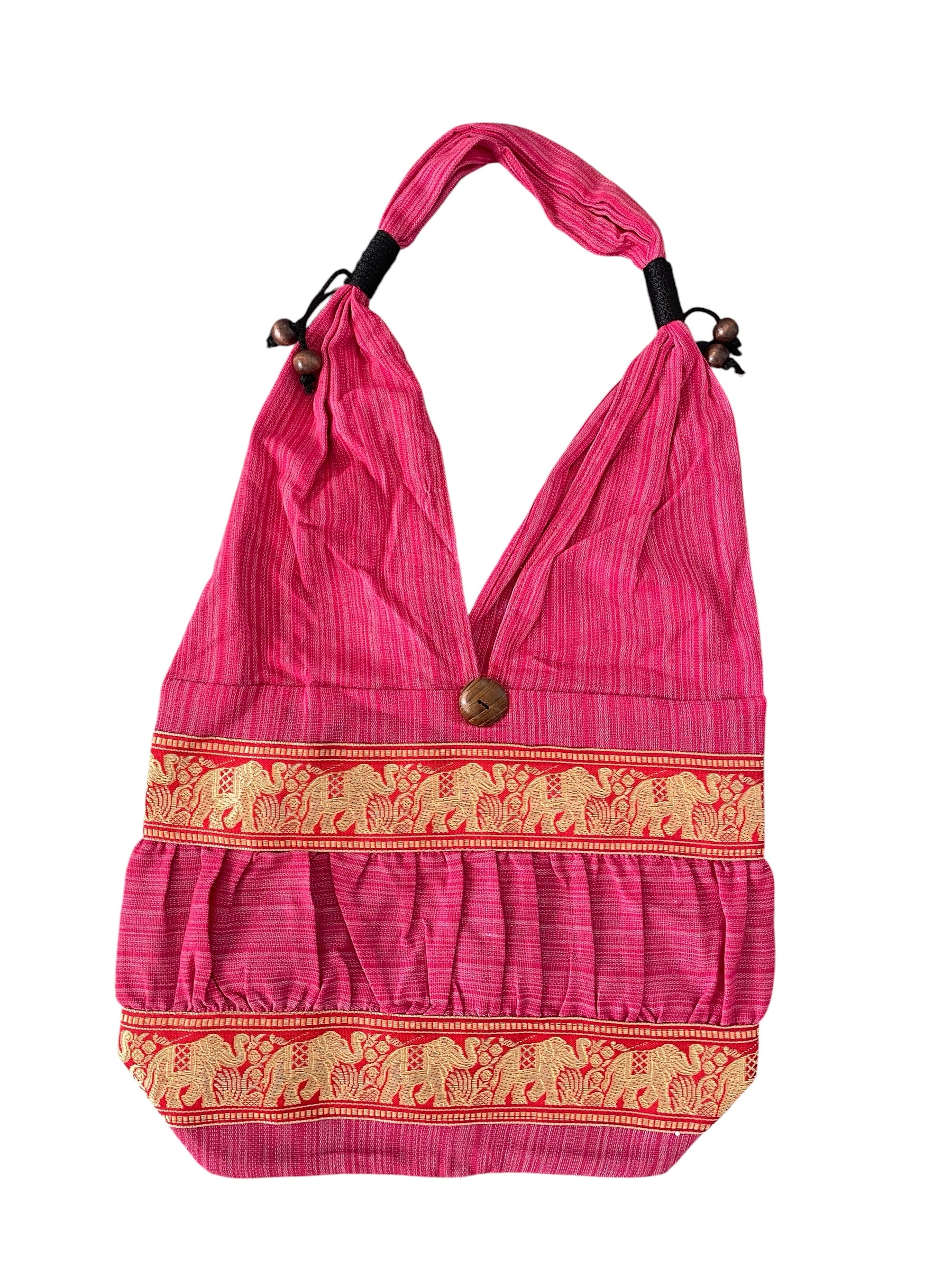Hobo Style Elephant Cotton Bag