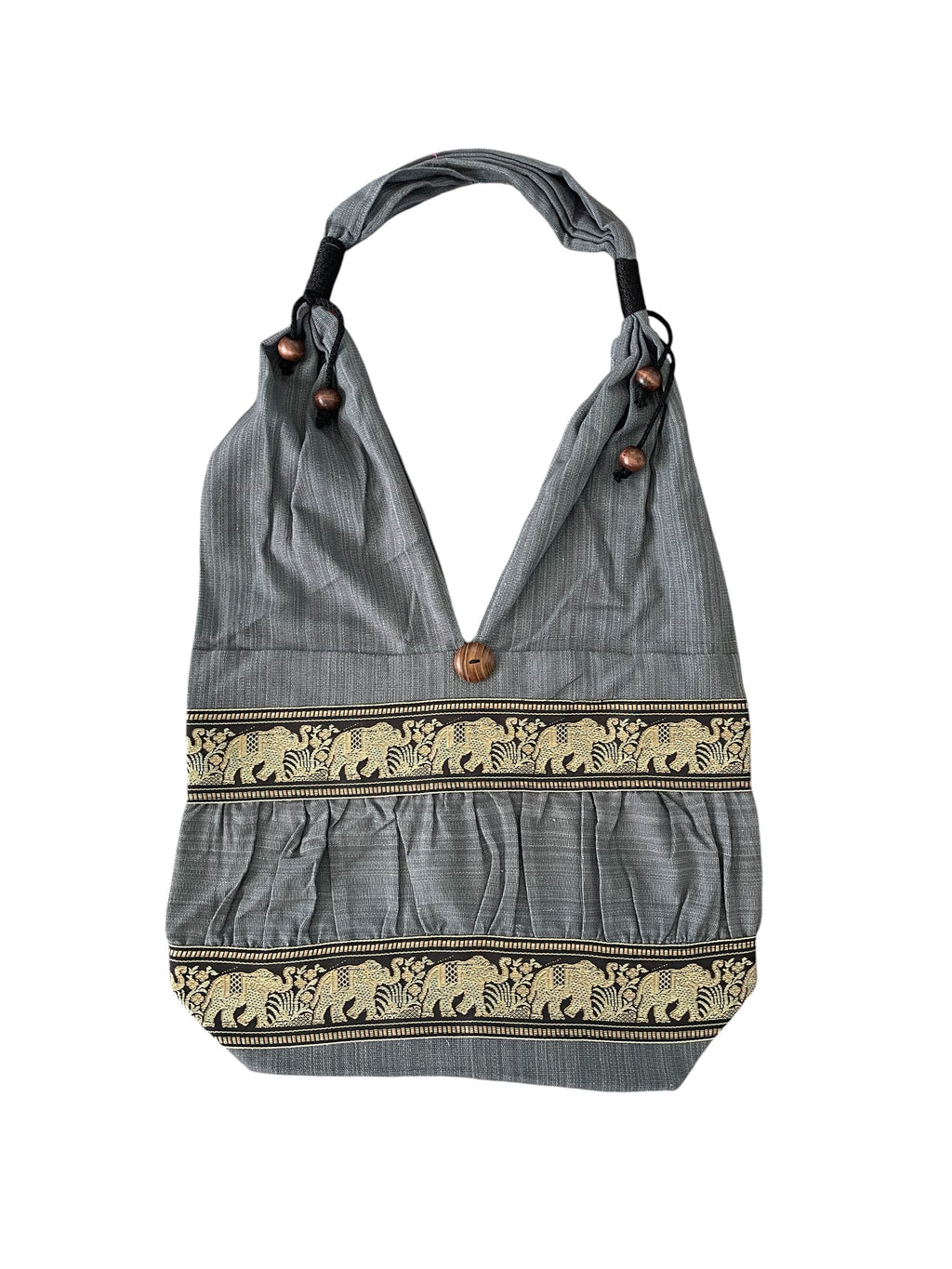 Hobo Style Elephant Cotton Bag