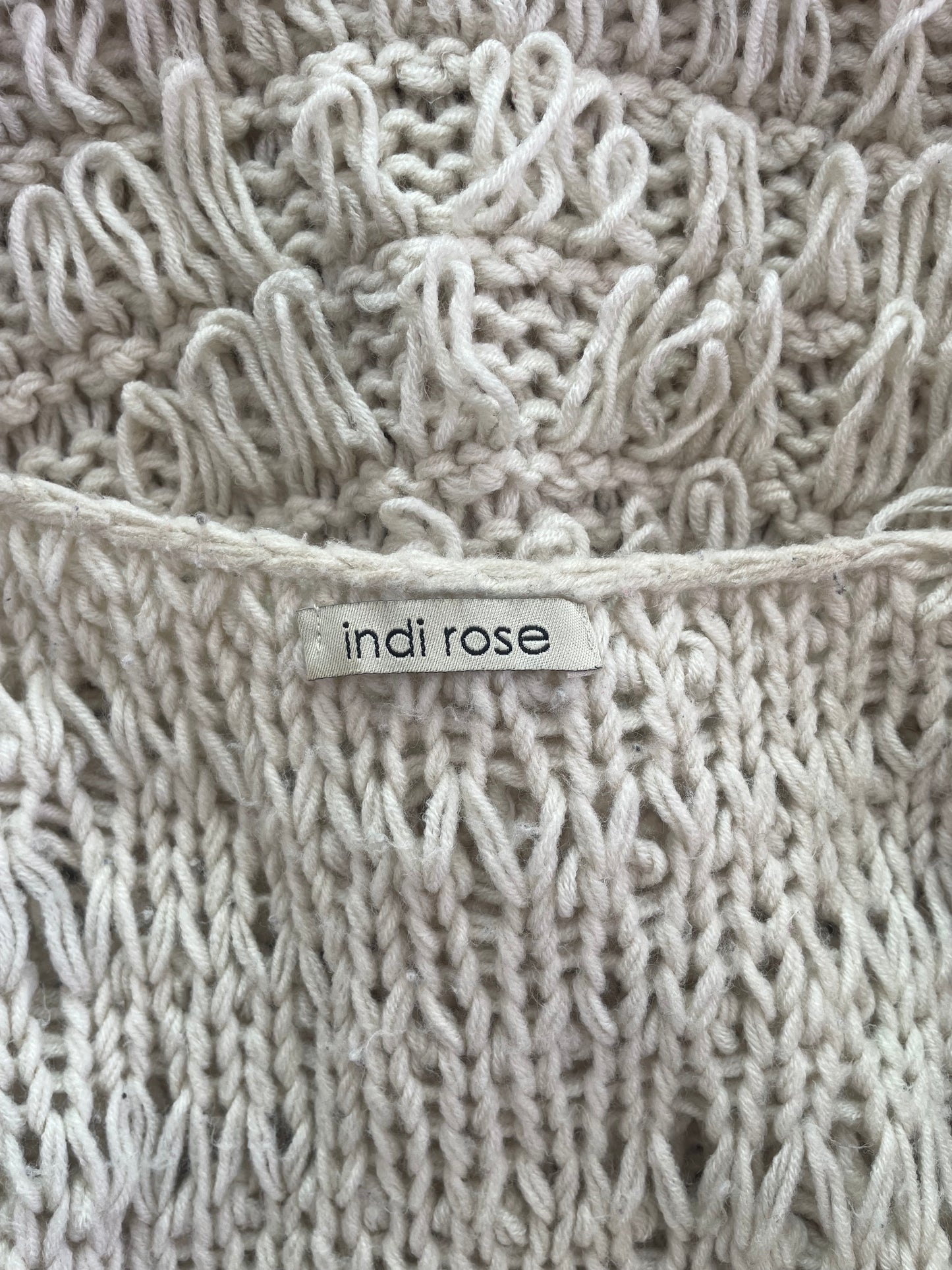 Loopy Mid Length Knit Cardigan