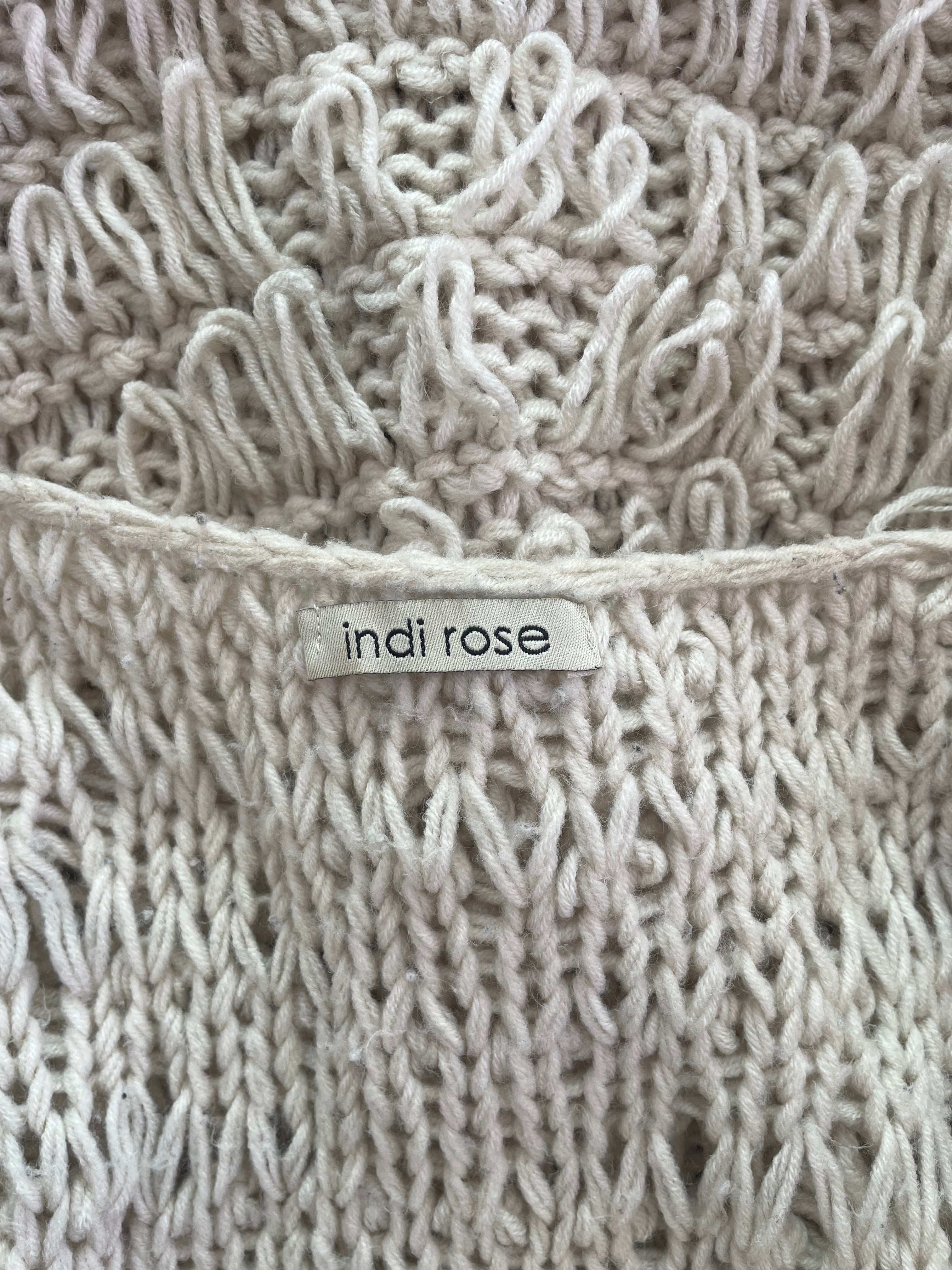 Loopy Mid Length Knit Cardigan