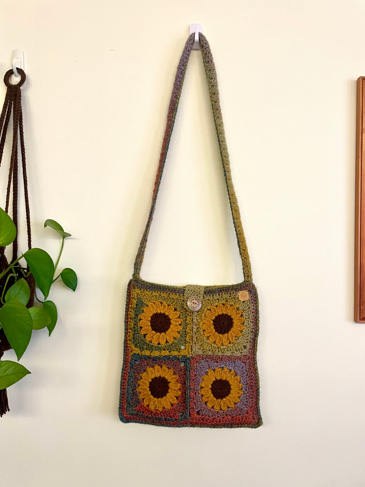 Mojo Moon Crochet Sunflower Bag