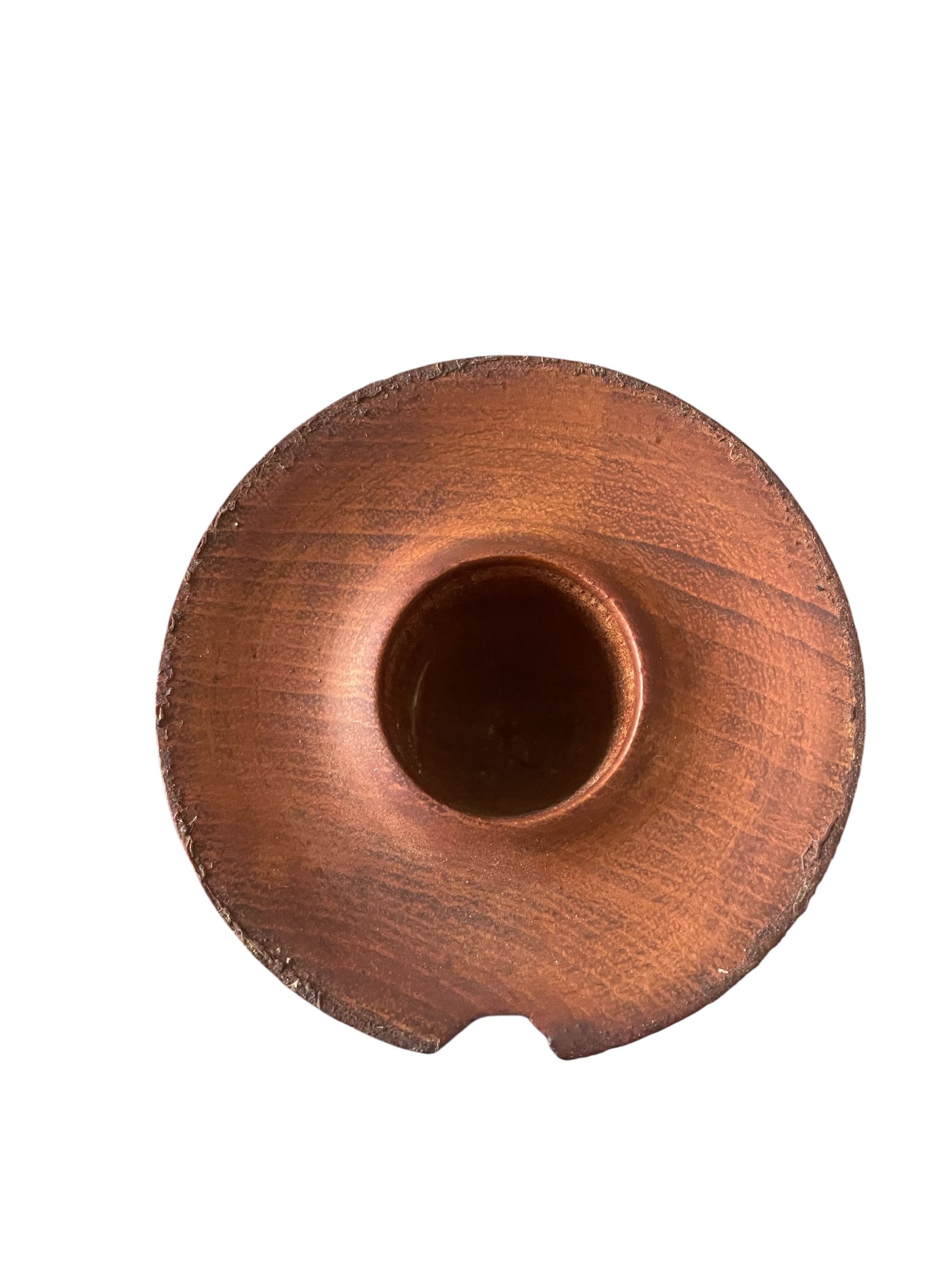 Hand carved Wooden Candle Holder