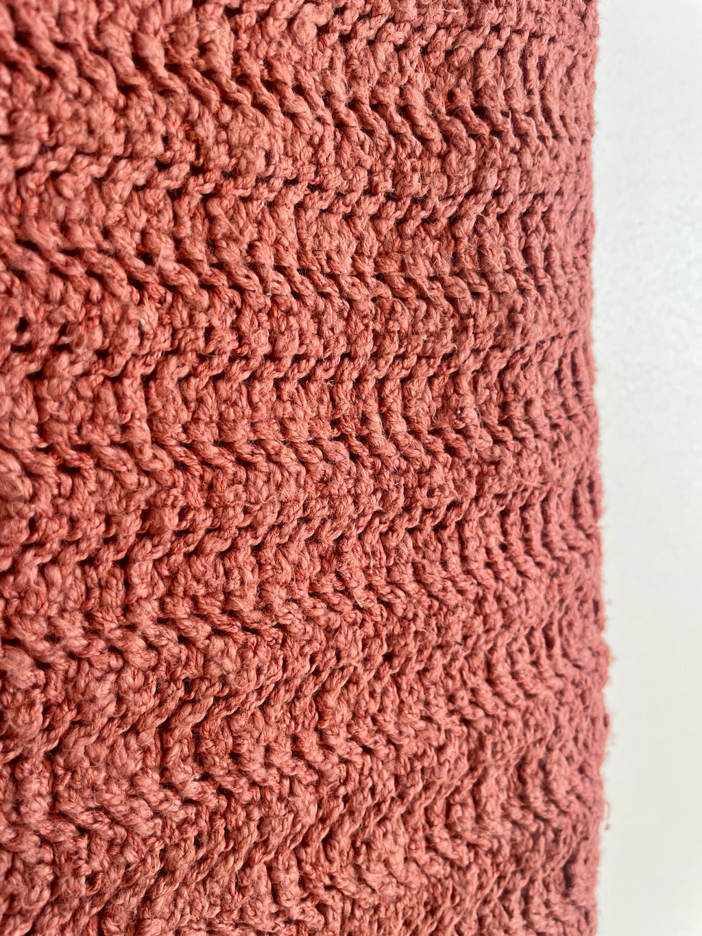 Ghanda Brown Knitted Pencil Skirt