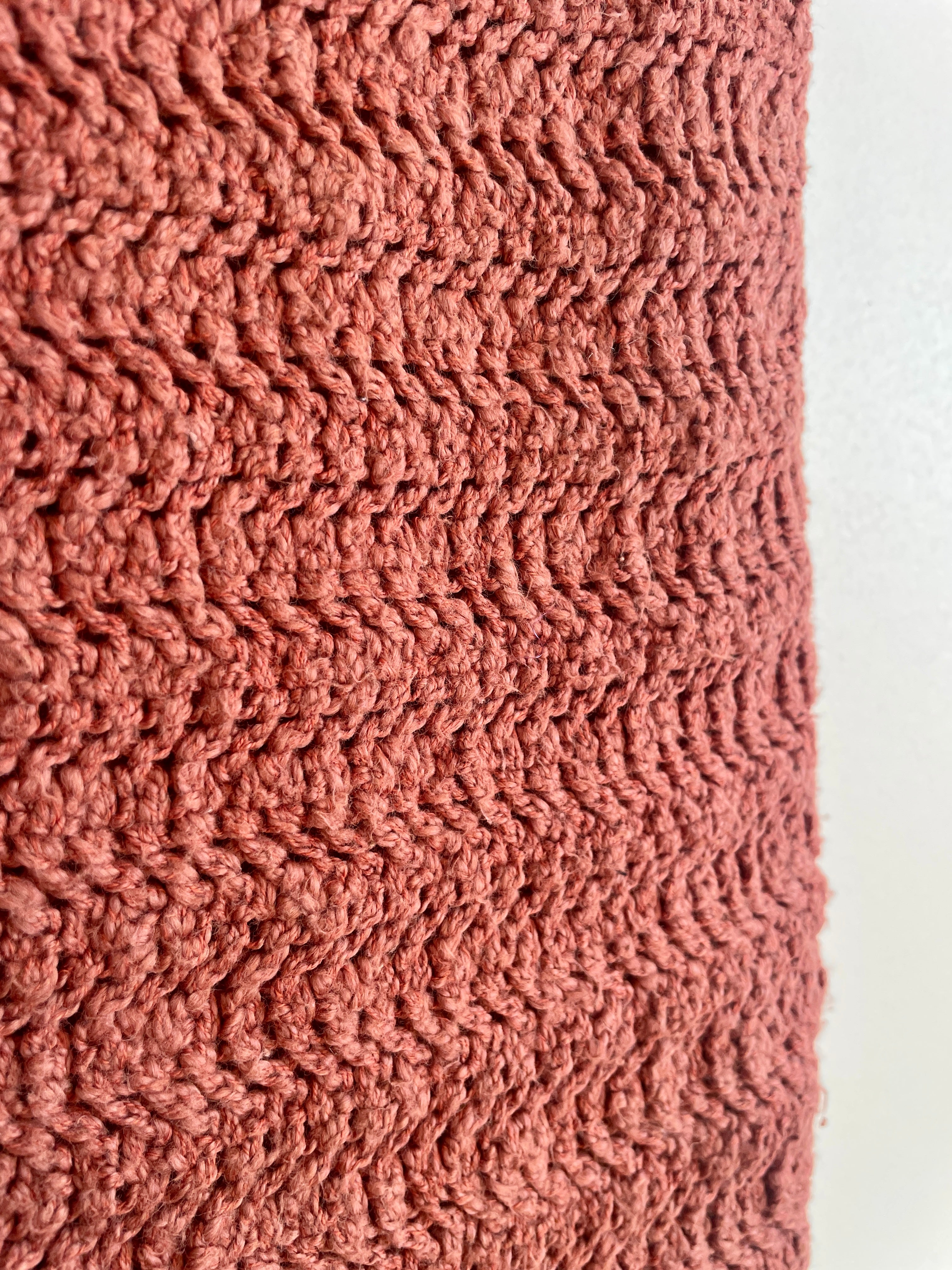 Ghanda Brown Knitted Pencil Skirt