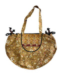 Cotton Print Shell Hobo Bag