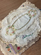 Bulk Lot 13 Vintage Doilies & Table Cloth