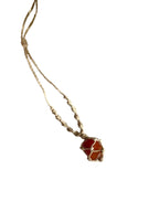 Hemp Necklace with Carnelian Tumble