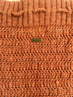 Ghanda Brown Knitted Pencil Skirt