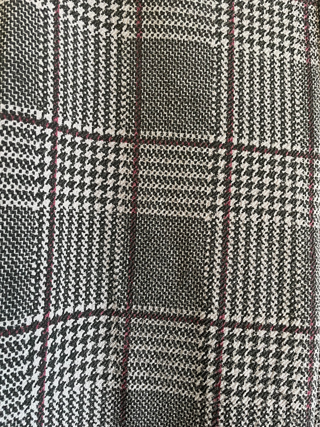 Plaid & Houndstooth Stretch Flare Pants