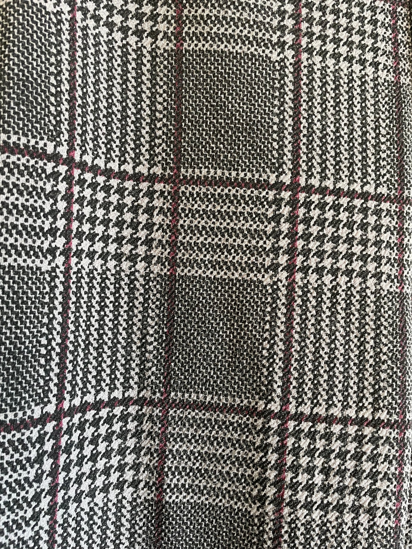 Plaid & Houndstooth Stretch Flare Pants