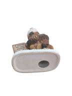 Vintage Kitsch Ceramic Lion with sign