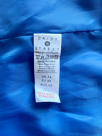 BNWT Daisy Street Blue Cord Belted Blazer Jacket • 90s Retro Ribbed Velvet Look Longline Coat