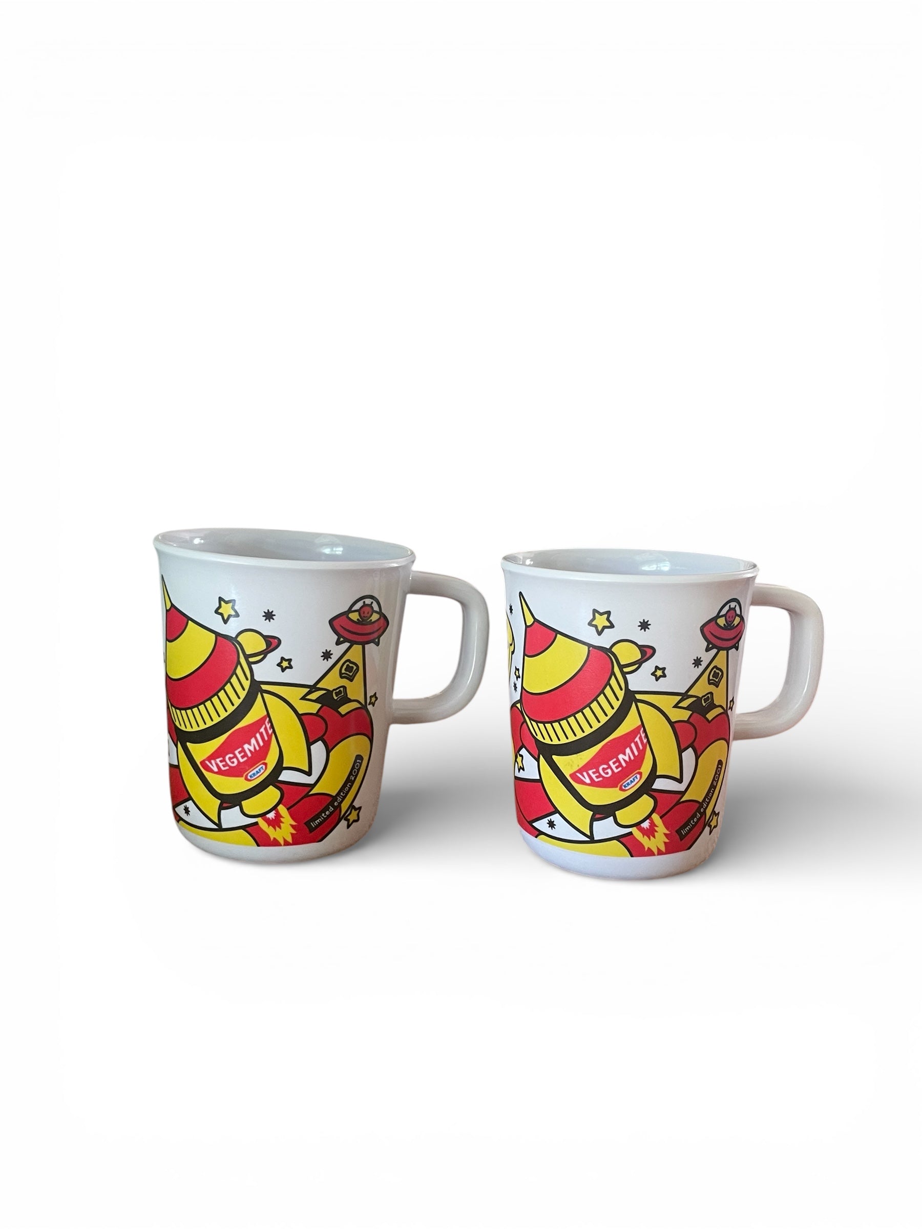 Vegemite Limited Edition Placemat Set with 2 Melamine Mugs c.2001